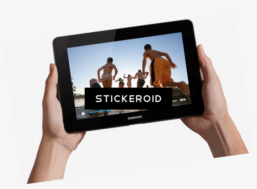 Tablet In Hands - Sony Xperia Ion 12.9 Gb - Red, transparent png download