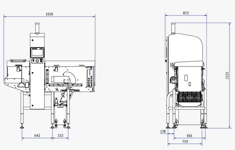 Sistema De Inspección Por Rayos X X33 Para Productos - Diagram, transparent png download