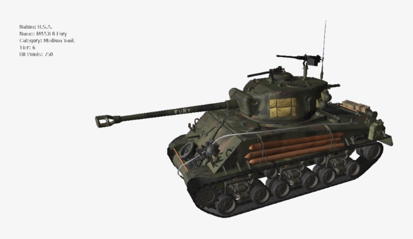 Http - //media-curse - Cb9a71183a31 - World Of Tanks M4a3e8 Fury Skin, transparent png download