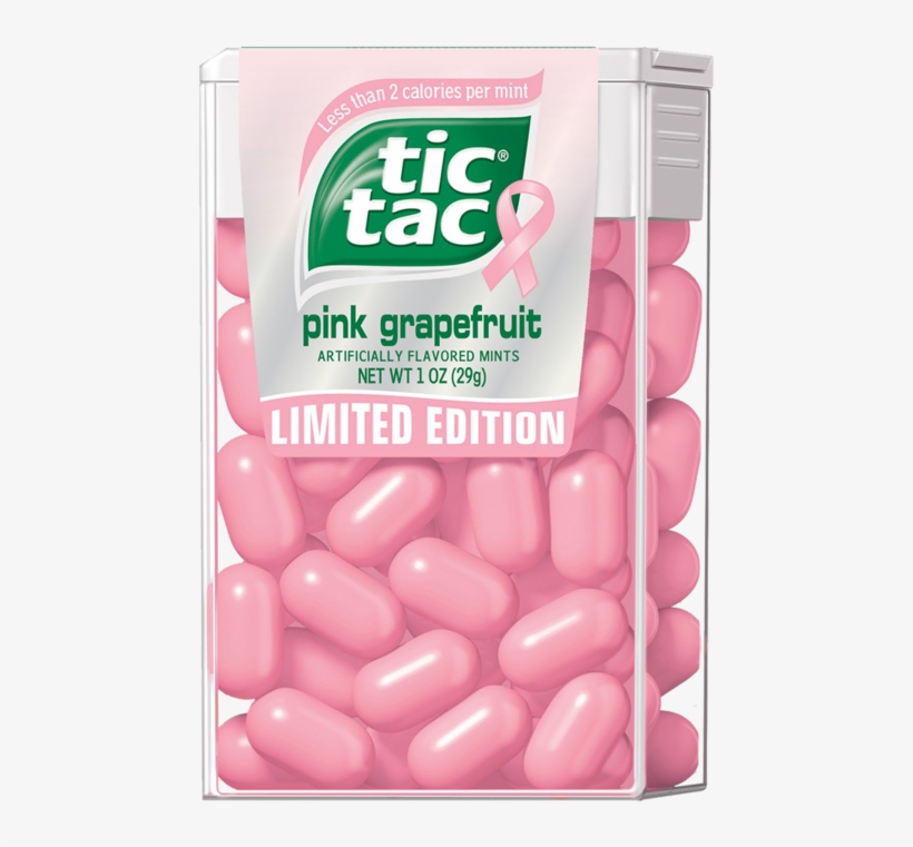 Pink Tic Tac - Tic Tac Breast Cancer, transparent png download