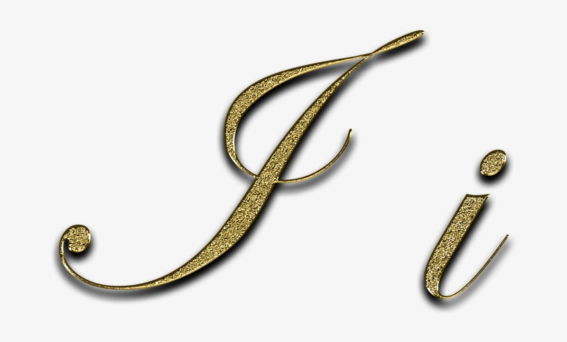 Letter, I, Gold, Font, Letter I, Leave, Type, Fonts - Stencil Litoarte, transparent png download