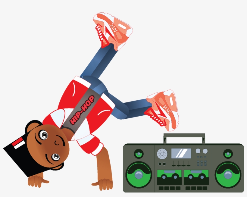 Hip Hop B Boy Cartoon Character Children's Book - B Boying Transparent Png, transparent png download