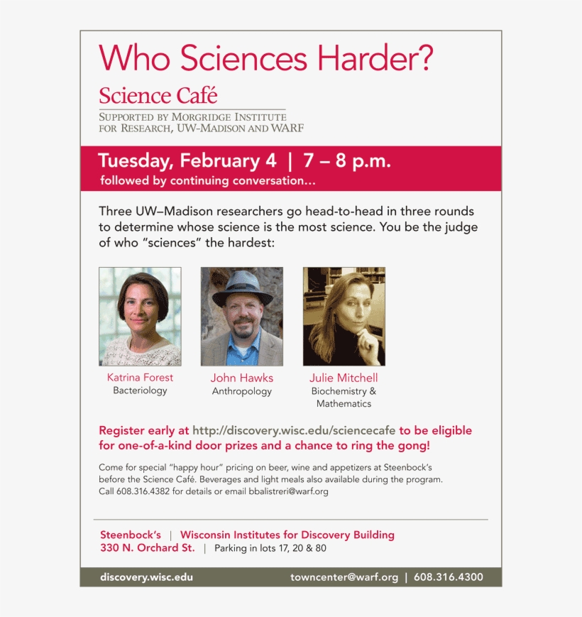 Flyer For Science Cafe - Glo Science, transparent png download