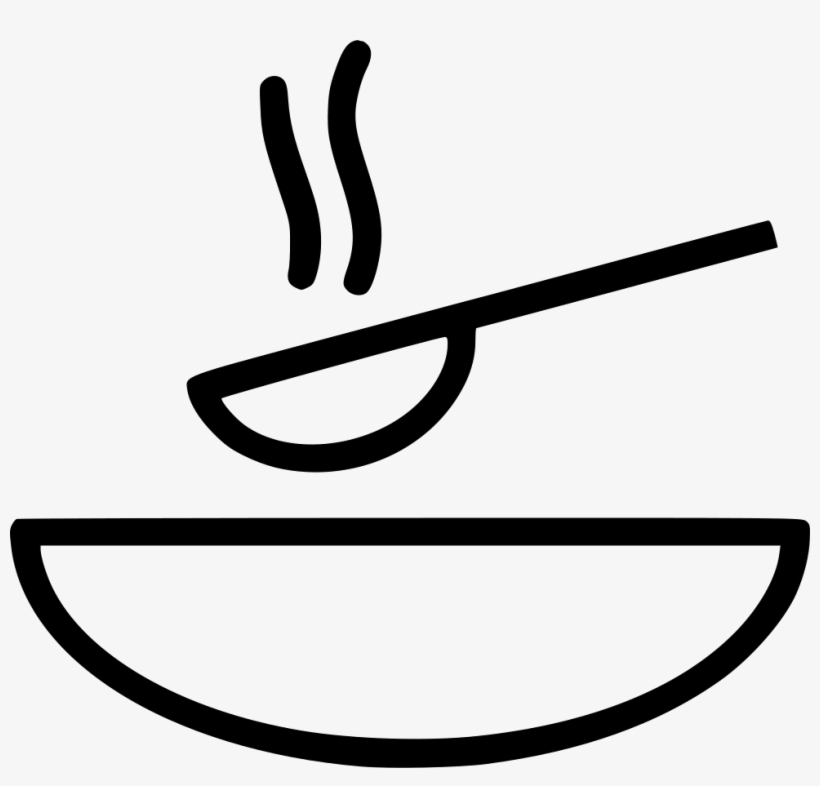 Png File Svg - Spoon In A Bowl Icon, transparent png download