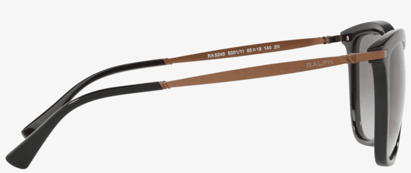 Metal Bridge Square Sunglasses In Black - Sunglasses, transparent png download