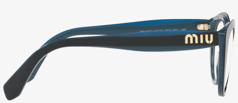 Mu 01rv Glasses In Blue On Opal Blue - Plastic, transparent png download