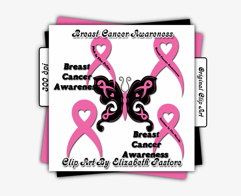 Breast Cancer Awareness Clip Art Collection Contains - Awareness Ribbon, transparent png download