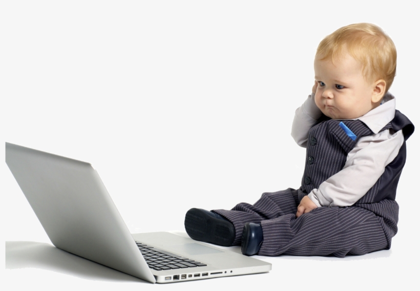 11 Mar 2016 - Baby On A Computer, transparent png download