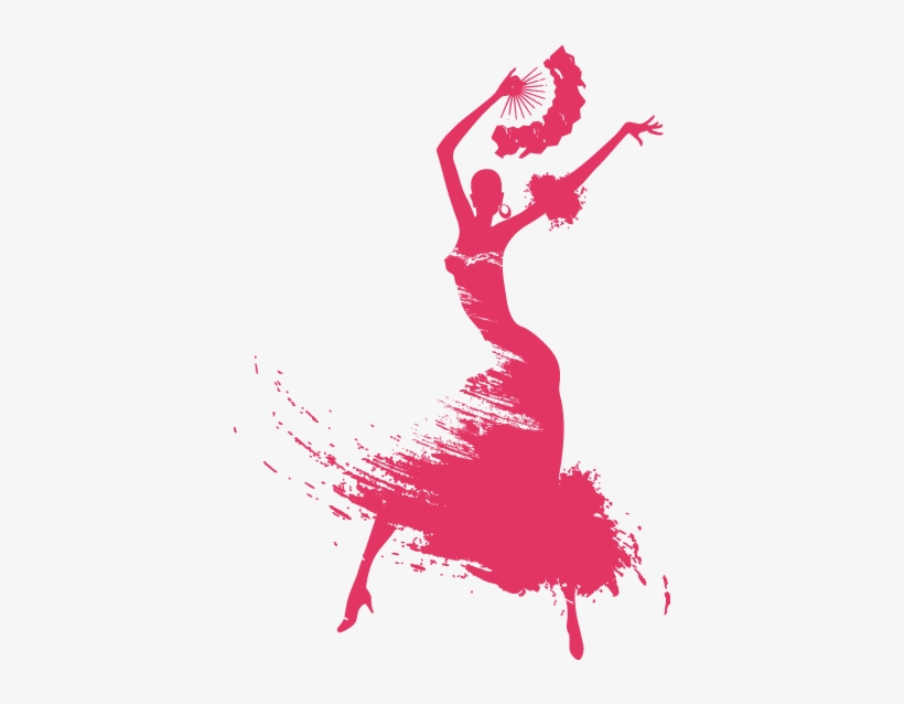Flamenca Bailando Dibujo Png - Cinco De Mayo Silhouette, transparent png download
