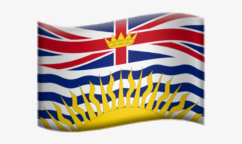 British Columbia - Beautiful British Columbia Flag, transparent png download