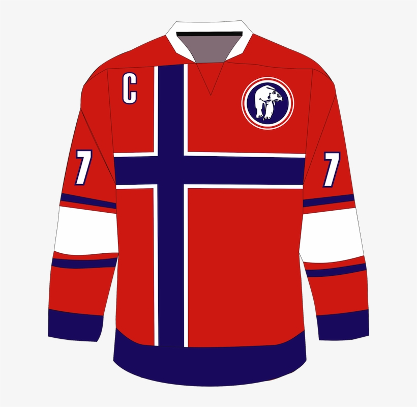 Norwegian Olympic Hockey Jersey, transparent png download