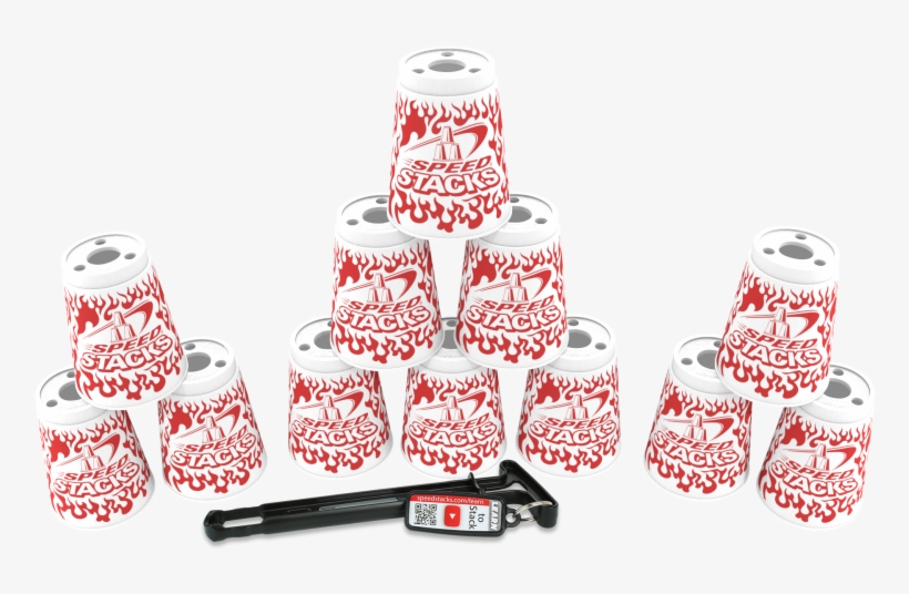 Additional Media - White Flames Speed Stacks, transparent png download