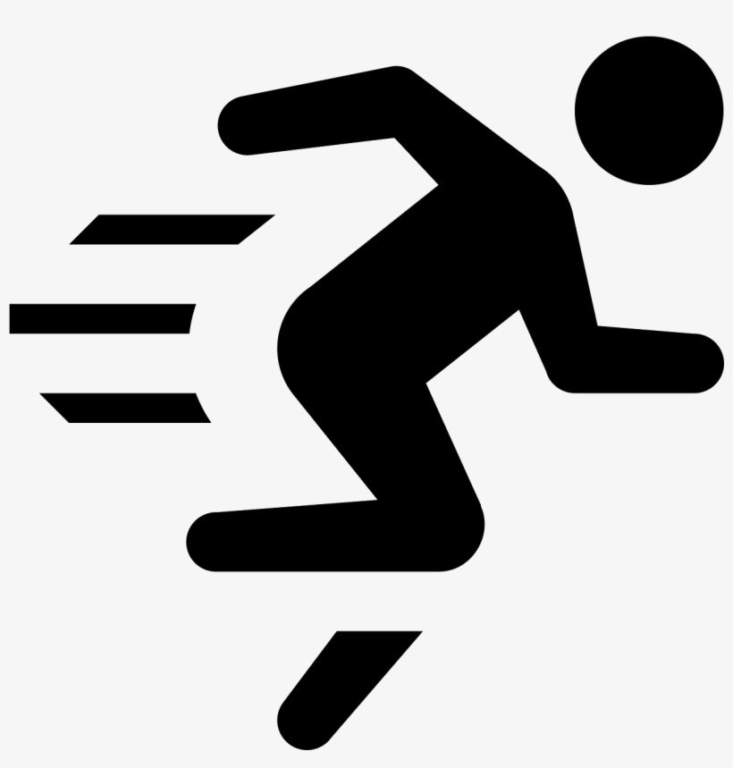 This Is An Icon Representing Exercise And Shows A Person - Sign, transparent png download