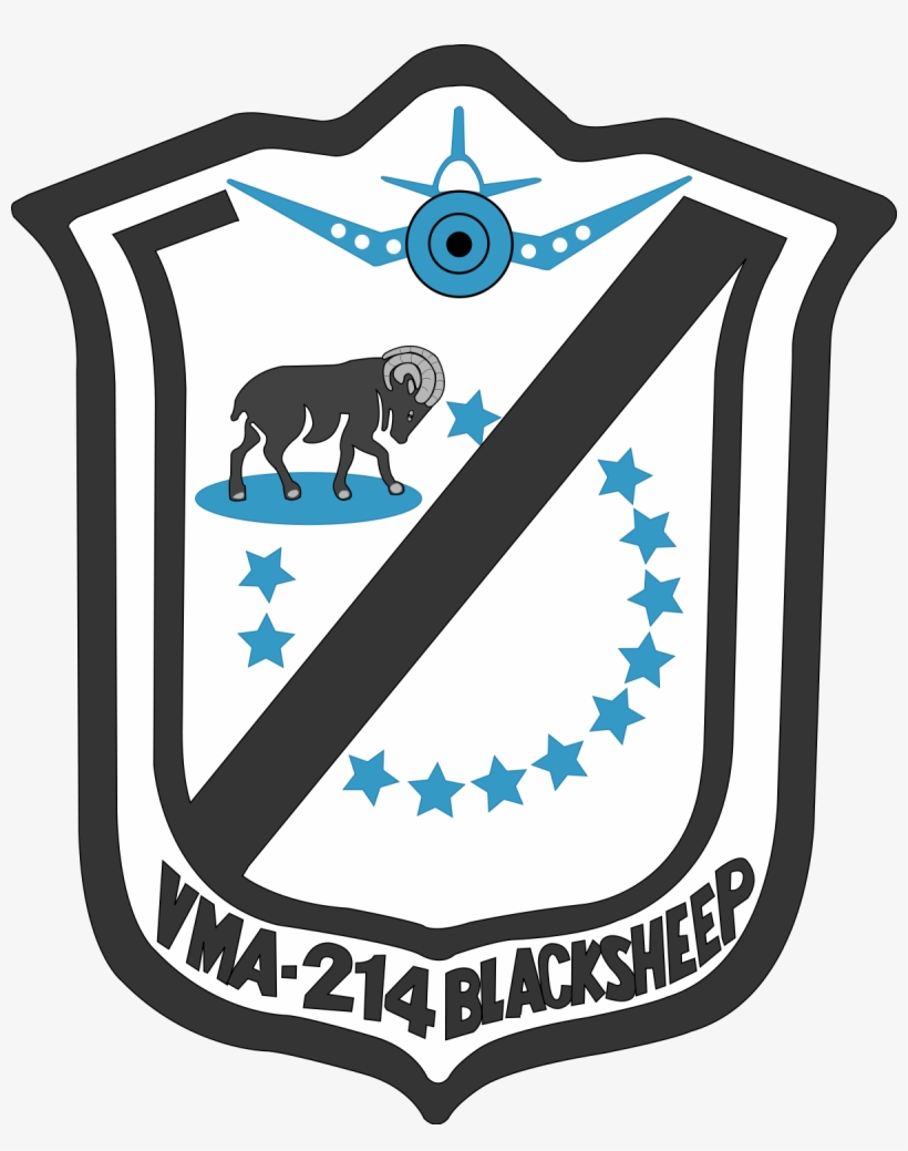 Vma-214 Blacksheep Patch, transparent png download