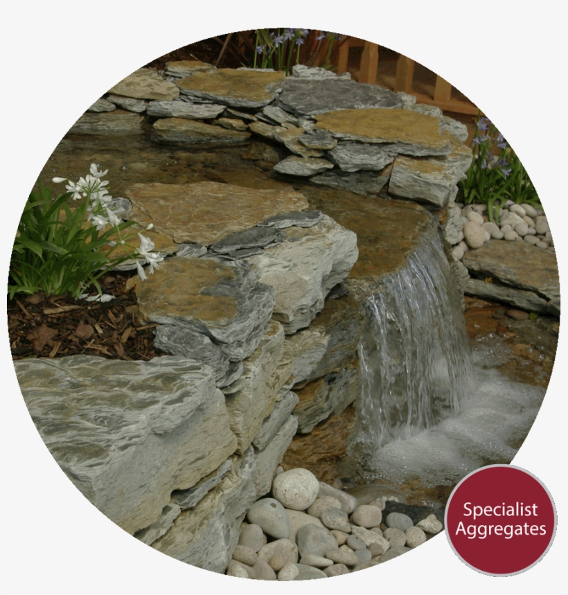 Yorkstone Rockery Waterfall - Water Feature, transparent png download