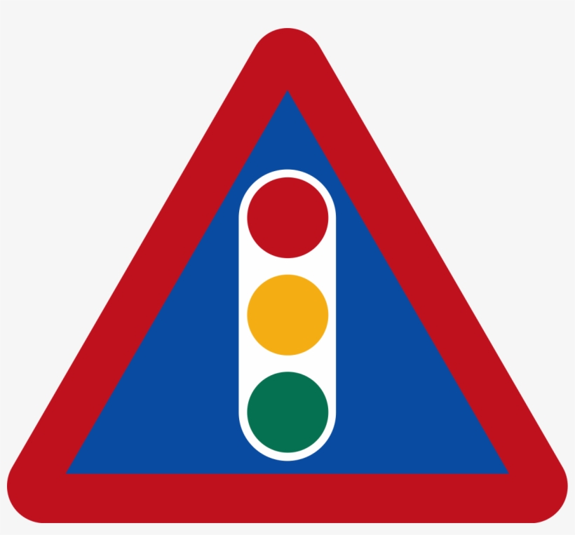 Traffic Signals Ahead Sign - Road Signs In Botswana, transparent png download