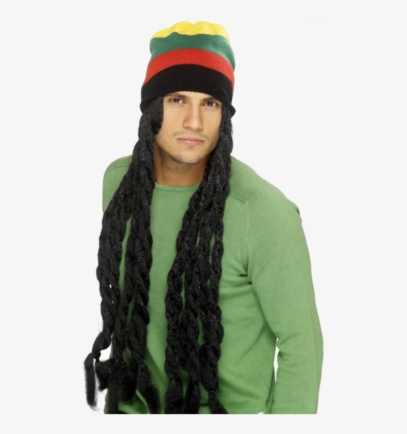 Rasta Dreads Hat Png - Smiffy's Rasta Hat - One Size Mens Black, transparent png download