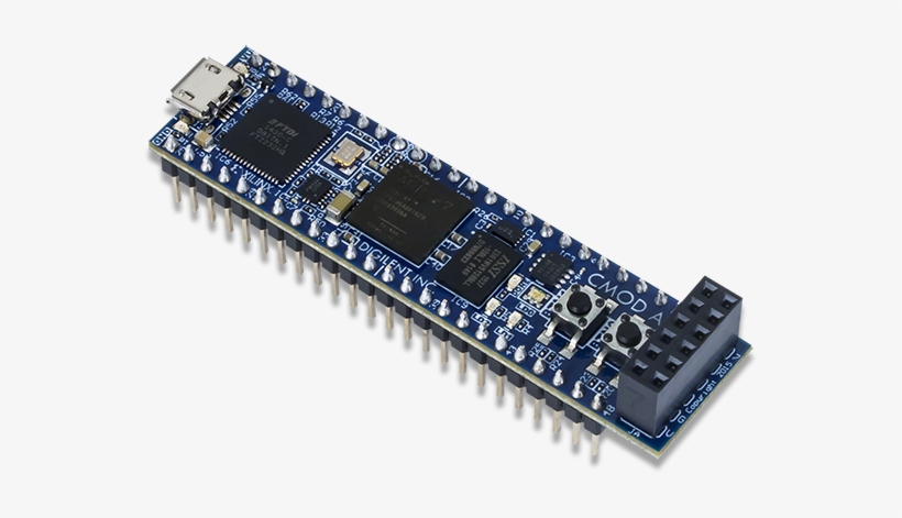 Breadboardable Artix-7 Fpga Module Product Image - Digilent 410-328-35t Cmod A7-35t Fpga Board 225 Kb, transparent png download