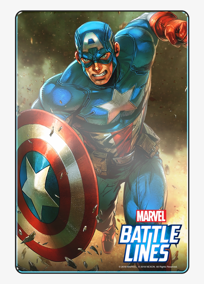 Some Cards Have Special Abilities - Marvel Battle Lines Captain America, transparent png download