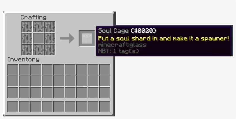 Soul Shard Soul Cage - Minecraft How To Make A Spawner Cage, transparent png download