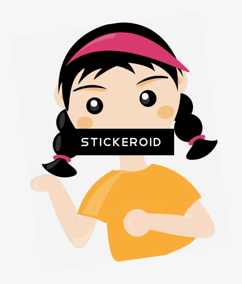 Cute Cartoon Girl - Portable Network Graphics, transparent png download