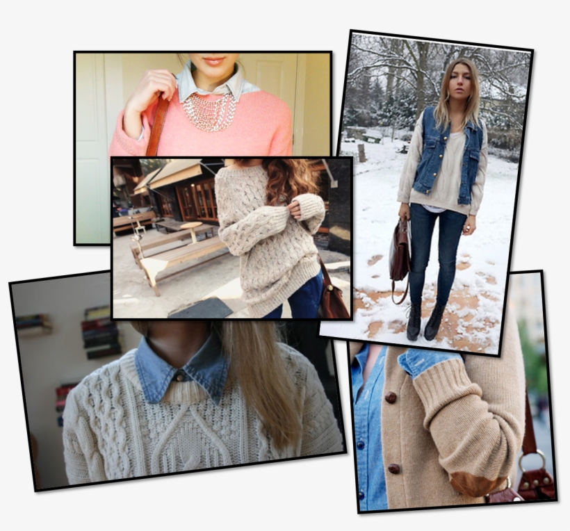 Combining - Chunky Vintage Sweaters Lot Of 3, transparent png download