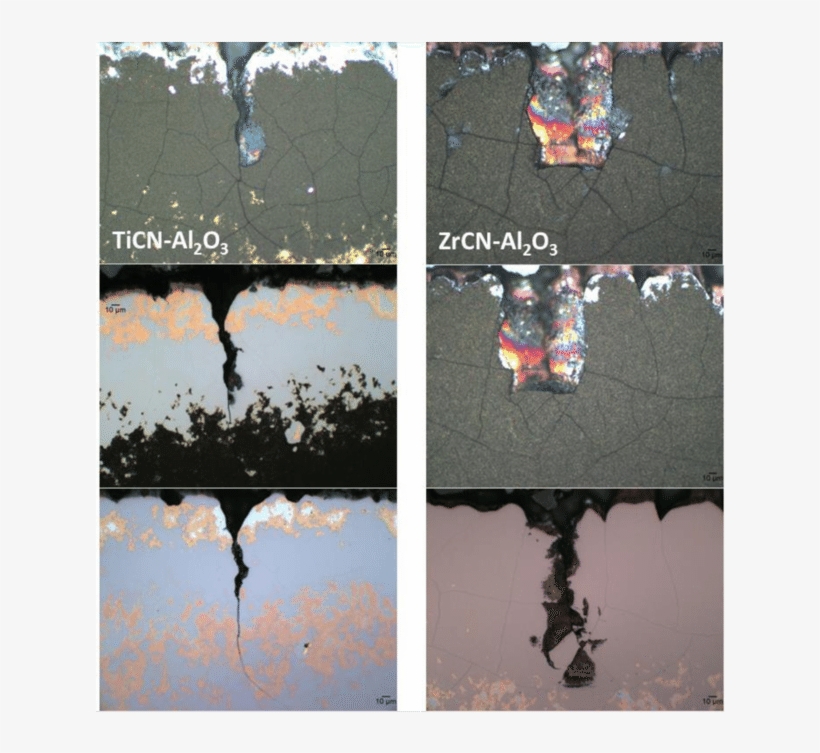 Crack Morphology Of The Worn Area At Three Different - Coating, transparent png download