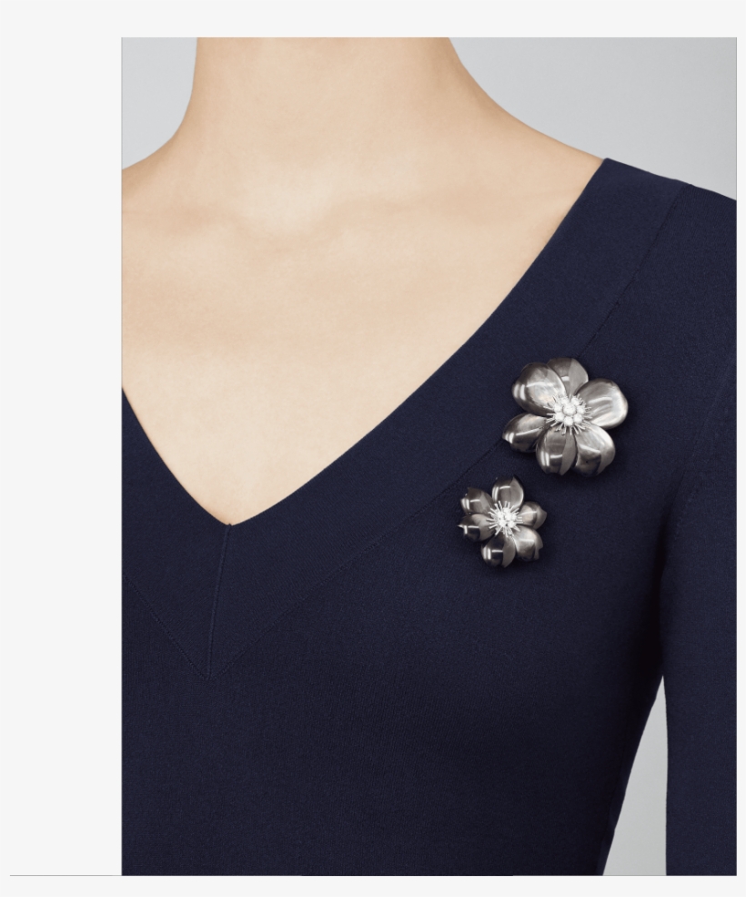 Rose De Noël Clip, Medium Model, - Van Cleef & Arpels, transparent png download