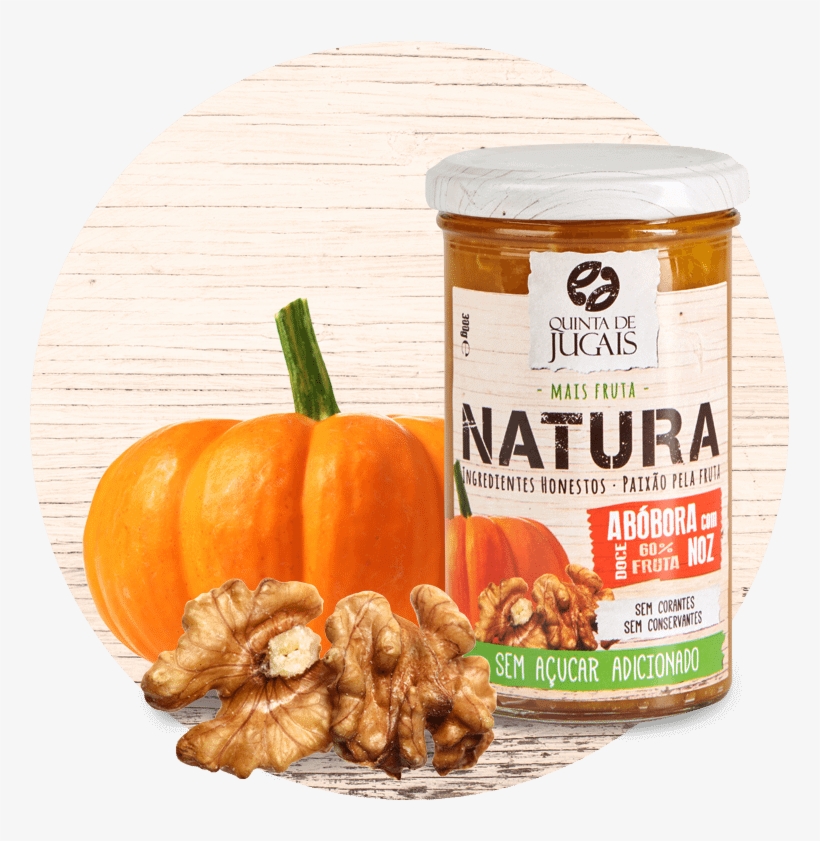 Natura Pumpkin With Walnut Jam - Doce De Abobora Com Noz, transparent png download
