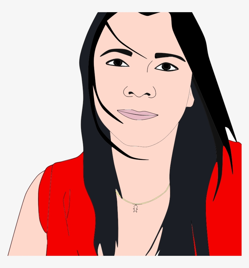 Woman's Portrait - Cewe Bertopi Hitam Putih, transparent png download