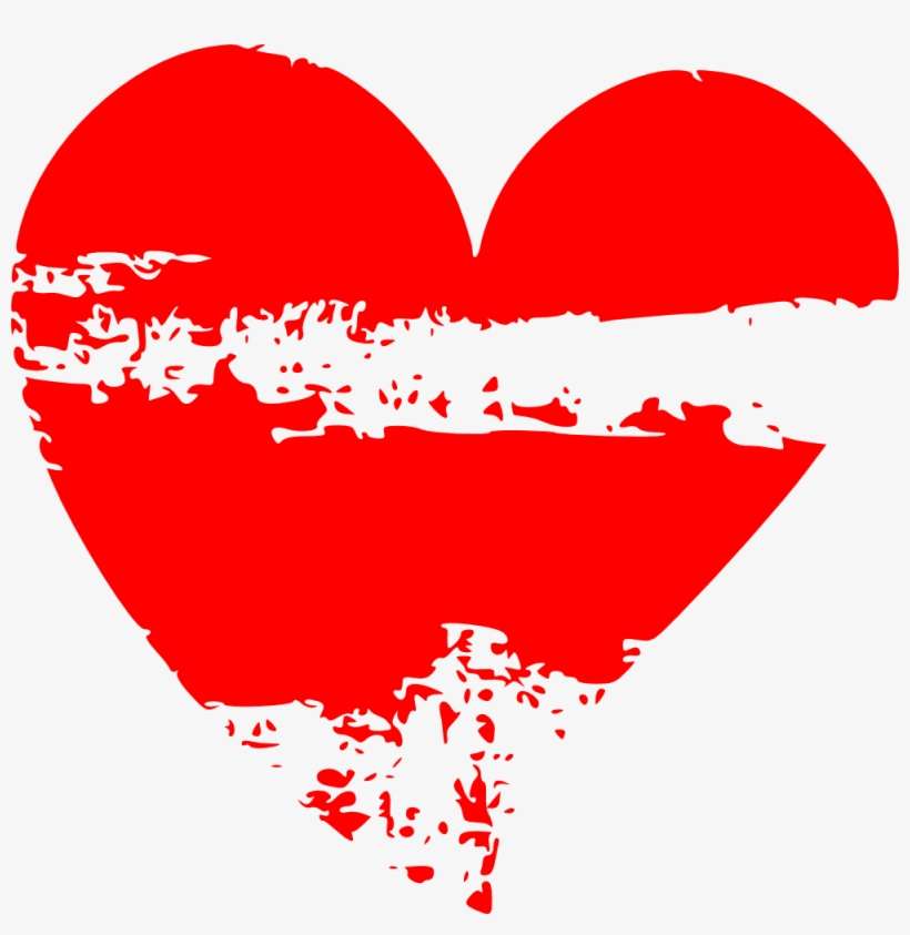 Clip Black And White Download Heart Png For Free Download - Grunge Texture Heart Png, transparent png download