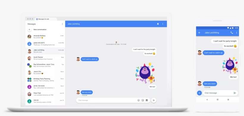 The Big G Has Been Tinkering With The Rebranded "chat" - Android Messages Web, transparent png download