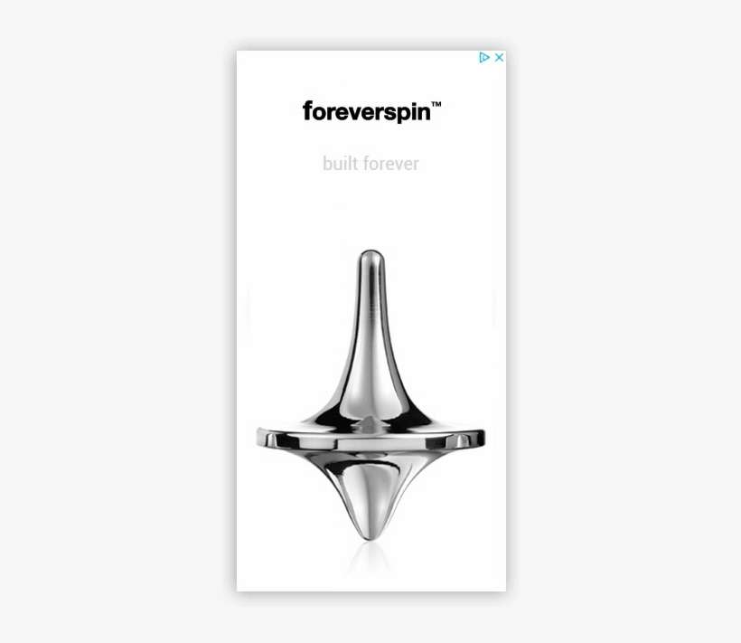 You Could Argue The Design Is Actually Clever And Professional - Foreverspin Polished Stainless Steel Spinning Top, transparent png download