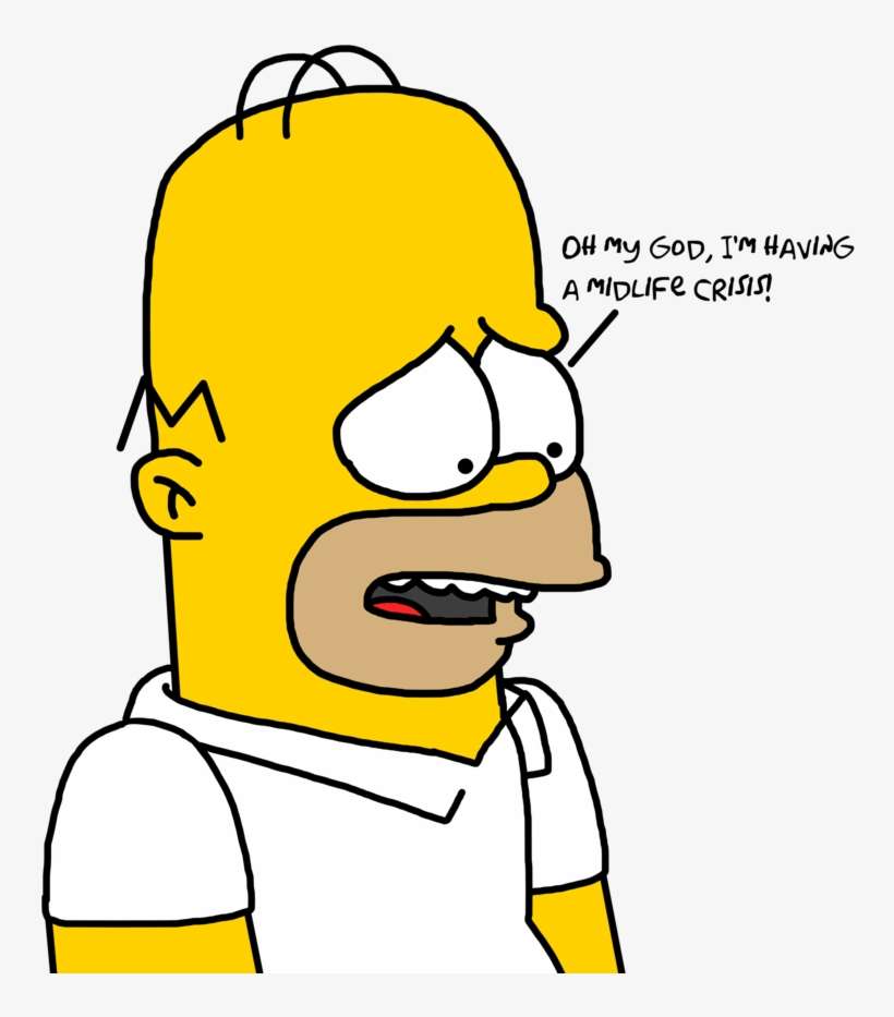 Why An Early Quarter Life Crisis Could Be The Best - Mid Life Crisis Cartoon, transparent png download