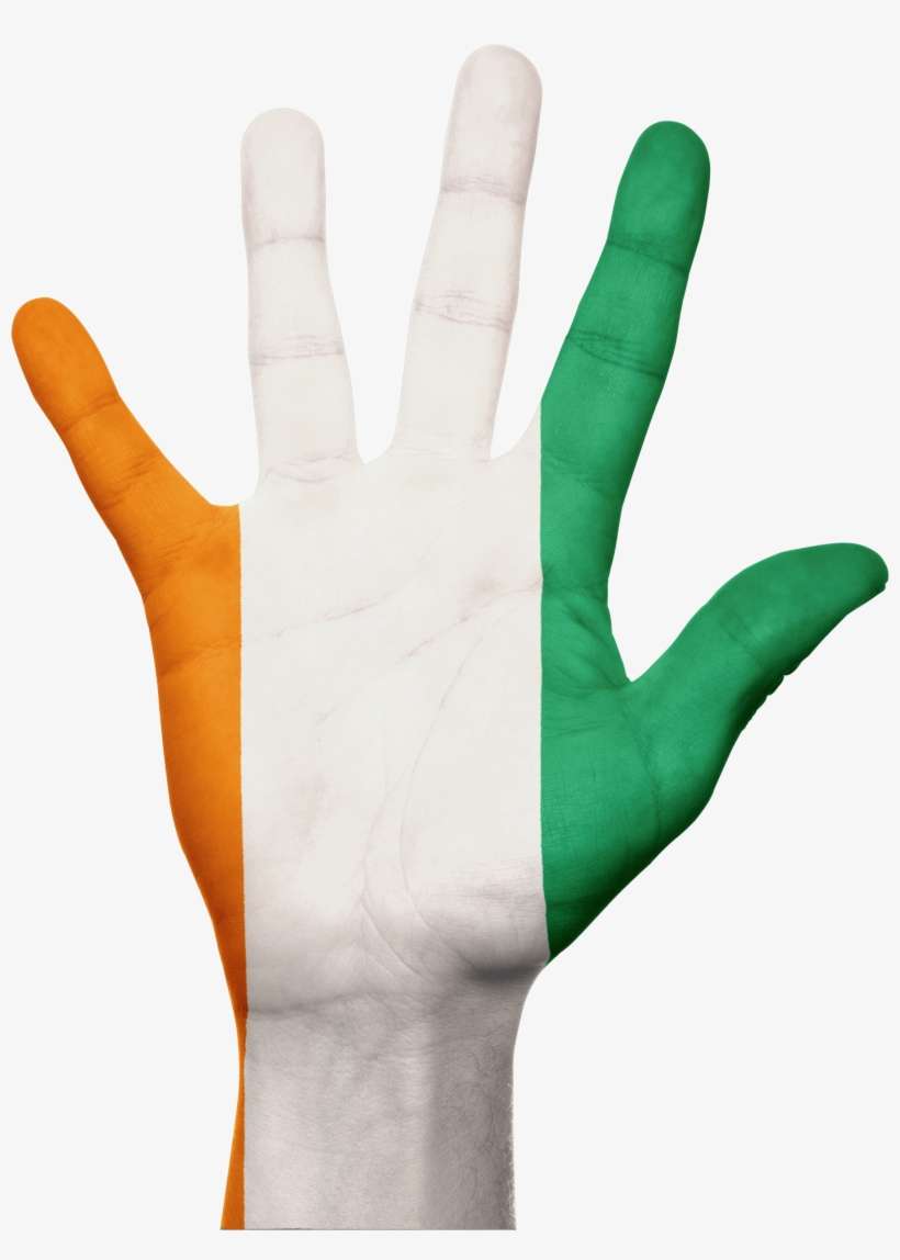 Ivory Coast Flag Hand Africa 651555 - Romania Flag Png, transparent png download