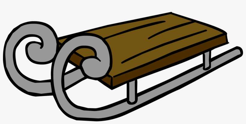Sled - Club Penguin Sled Furniture, transparent png download