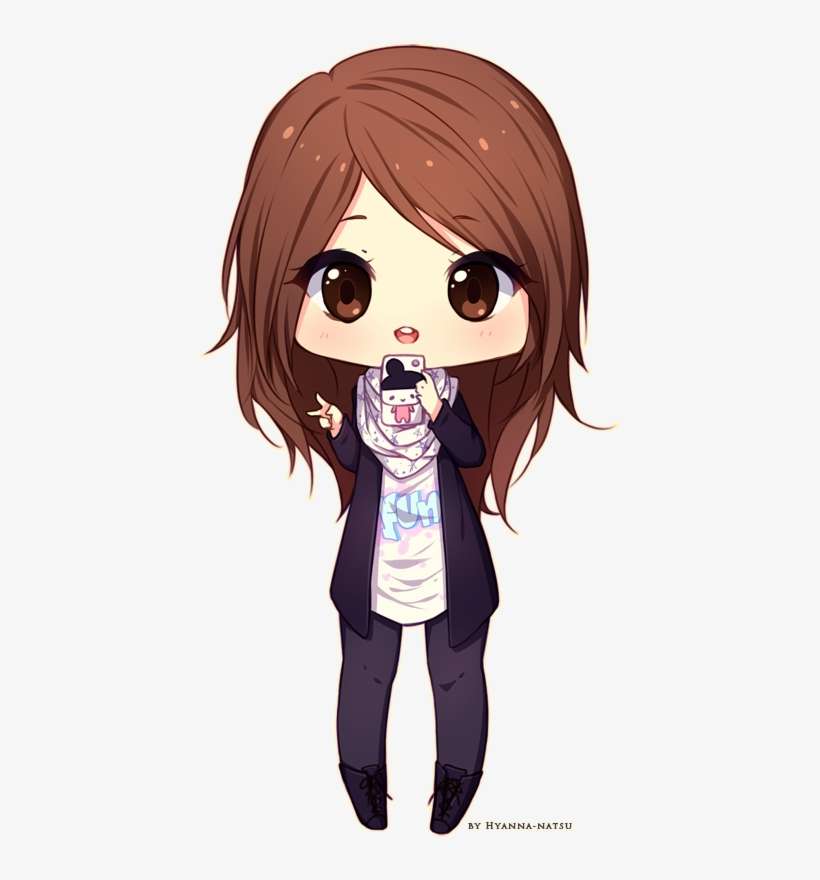 Bonequinha Tirando Foto - Chibi, transparent png download