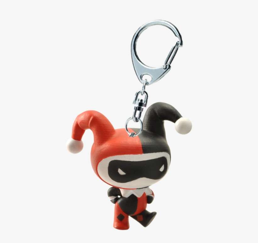 Porte-clés Chibi Harley Quinn - Plastoy - Barbapapa Key Ring - Barbalala And Her Flute, transparent png download