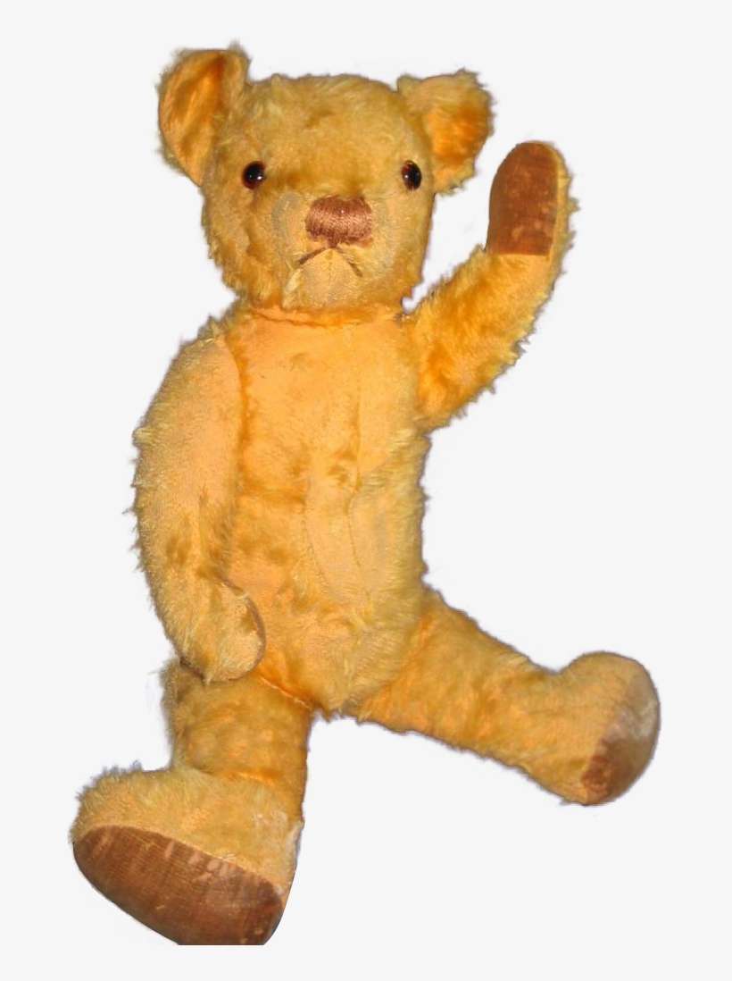 Mohair Teddy Bear With Glass Eyes C 1930-40's - 40's Teddy Bear, transparent png download