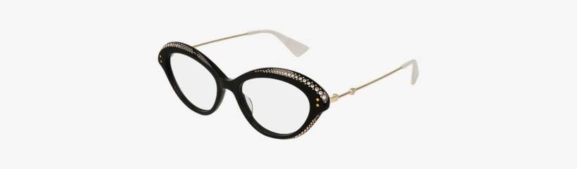 Gucci 0215o- Black/strass 001 Occhiali - Gucci Okulary Korekcyjne, transparent png download