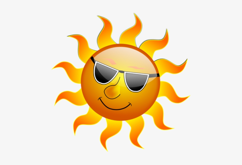 Sun Wearing Sunglasses - Clip Art Sunny, transparent png download