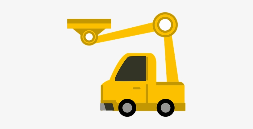 Car Cartoon Comic Construction Crane Ride - ก่อสร้าง การ์ตูน Png, transparent png download