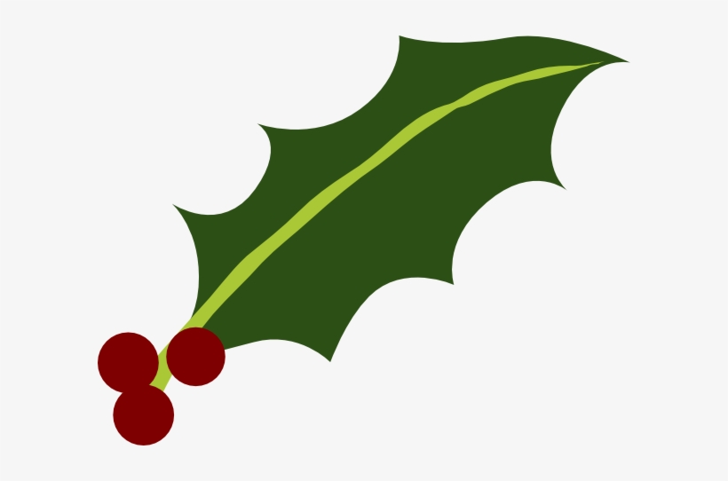 Holly Leaf - Clipart Holly Leaf, transparent png download