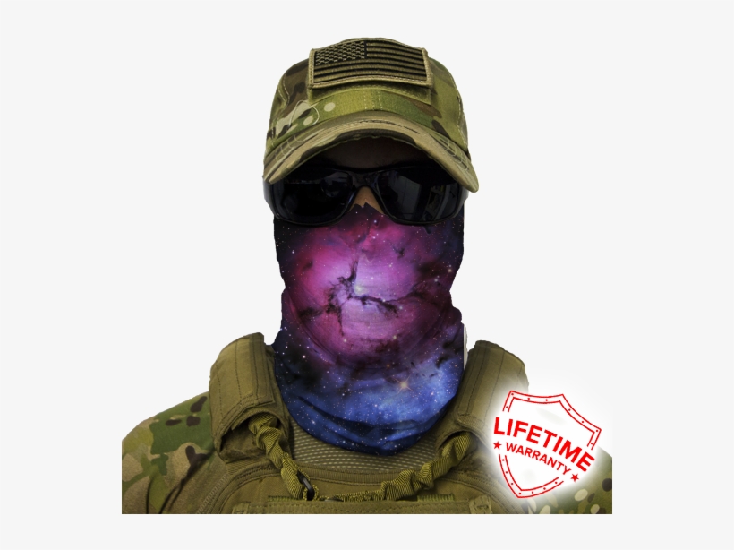 Nebula - Rainbow Cat Face Shield, transparent png download