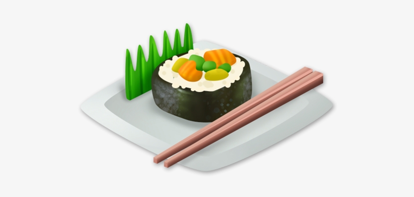 Big Sushi Roll - Sushi, transparent png download