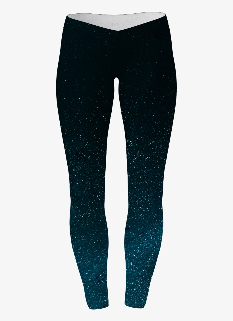 Night Stars Yoga Leggings - Leggings, transparent png download