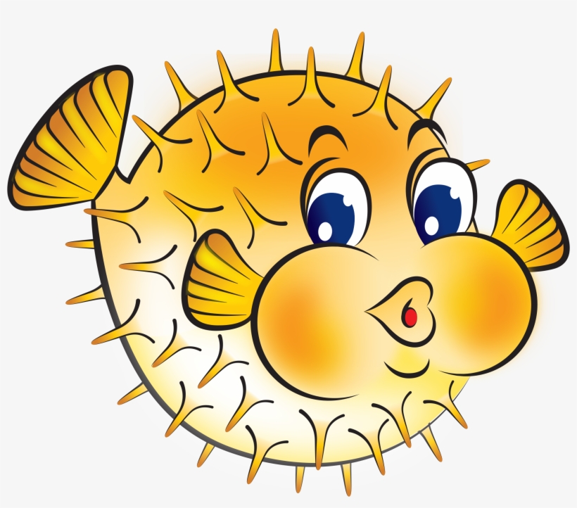 Fish Png Clipart - Puffer Fish Clipart, transparent png download