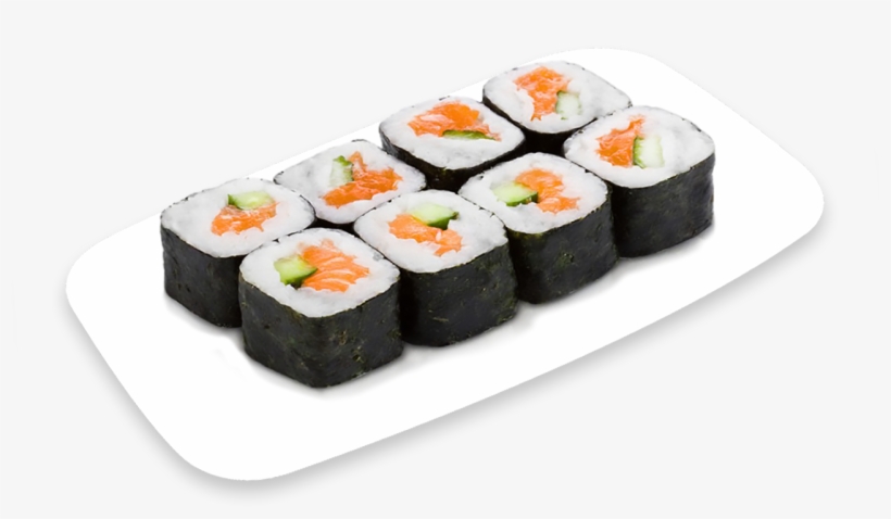Salmon Avocado Roll - Ролл С Лососем И Огурцом, transparent png download