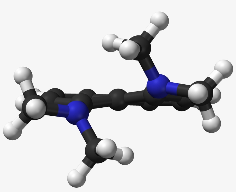 Proton Sponge From Xtal 1999 3d Balls - Wikimedia Commons, transparent png download