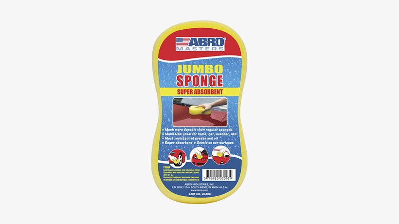 Jumbo Sponge - Abro Jumbo Sponge, transparent png download